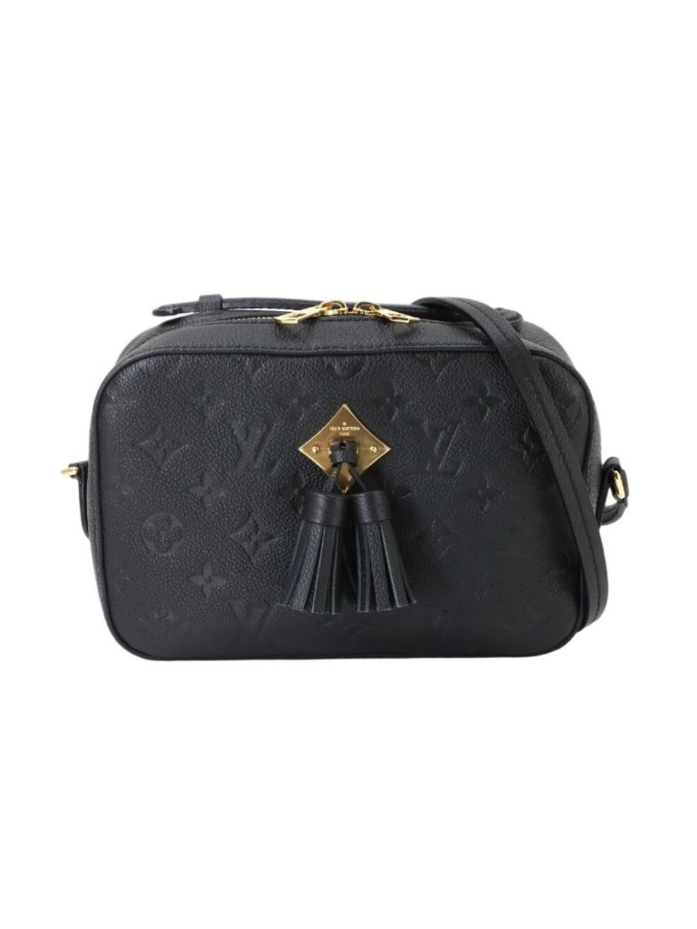 Louis Vuitton Monogram Empreinte Saintonge Shoulder Bag Leather Noir